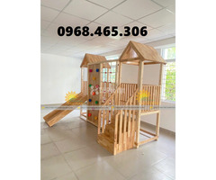 Thang leo trẻ em liên hoàn, xà đu thang leo trẻ em, thang leo mầm non - 3