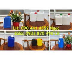 Can nhựa 2 lít đựng hóa chất, can vuông 5 lít đựng hóa chất sinh khí