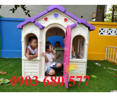 Nhà chơi cổ tích bằng nhựa cho trẻ em mầm non - 3