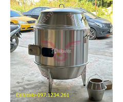 Lu nướng gà vịt inox dùng than Vinmax phi 90 giá rẻ