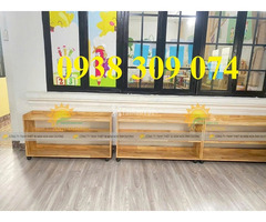 Kệ gỗ mầm non, kệ gỗ mầm non montessori
