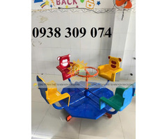 Đu quay trẻ em mầm non, mâm xoay trẻ em mầm non giá rẻ - 3