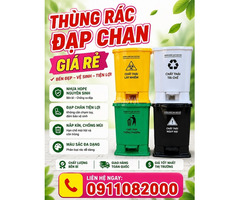Sỉ lẻ thùng rác nhựa, thùng rác 120l – 240l – 660l giá tốt- lh 0911082000- nơi bán thùng rác giá rẻ