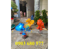 Thú nhún lò xo cho trẻ em mầm non vui chơi, vận động, giải trí - 3