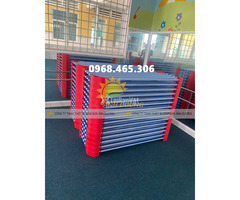 Giường lưới mầm non, giường ngủ mầm non 1m2 - 2