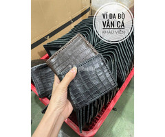 Ví da bò thật vân cá - có bảo hành