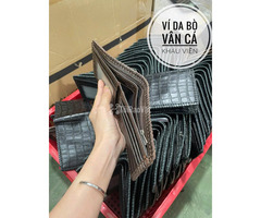 Ví da bò thật vân cá - có bảo hành - 2