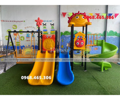 Bộ liên hoàn cầu trượt trẻ em, cầu trượt xích đu trẻ em - 2