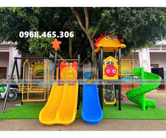 Bộ liên hoàn cầu trượt trẻ em, cầu trượt xích đu trẻ em - 3