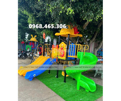 Bộ liên hoàn cầu trượt trẻ em, cầu trượt xích đu trẻ em - 4