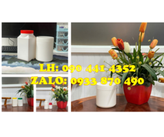 Hủ nhựa 100gr đựng keo tụ, hủ nhựa 200g đựng bột phụ gia, hủ nhựa 250g